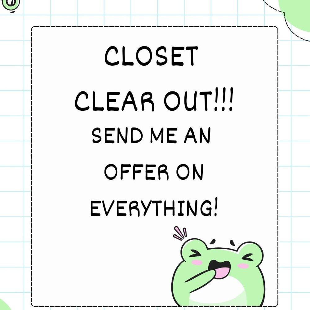 closet clear out!